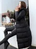 Mulheres Down Parkas Inverno Parka Casaco Longo Mulheres WhiteThick Quente Down Algodão Casaco Moda Com Capuz Parka Puffer Windproof Snow Overcoat 231215