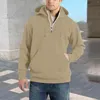 Felpe con cappuccio da uomo Felpa oversize da uomo Autunno e inverno Semi con cerniera Moda Casual Cuciture larghe Sippers solidi per i più piccoli