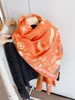 Designer zijden sjaal Heren luxe sjaal Dames Four Seasons sjaal Mode sjaal kwaliteit optioneel prachtige geschenkverpakking
