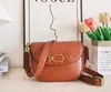 HARLEY Trendy Saddle Shoulder Bag Women Leather Crossbody Bag Simple Solid Color Flap Messenger Bag Designer Handbags Pouch