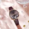 Women's Watches CURREN Watches Women Brand Leather Quartz Wristwatches Luxury Design Clock for Ladies Charm Flowers Dial Montre FemmeL231216