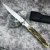 Higher Quality 12 INCH Extra Large ARMY TACTICAL Automatic Knife Fold Stiletto Knife Military Swords Blade Wood Handle Defense Folding Knife Outdoor HUNTING KNIVES