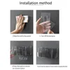 Storage Boxes Clear Cosmetic Organizer No Drilling Wall Mount Box Filter Hole Adhesive Bathroom Shelf Cabinet