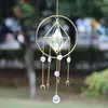 Garden Decorations Suncatcher Crystal Wind Chimes Star Moon Sun Catchers Handmade Hanging Pendant Ornament Window Curtain Home Decoration