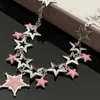 Chaînes Y4QE Star Pendentif Clavicule Chaîne Collier Femmes Collier De Mode Bijoux D'été Cadeau Pour Les Filles Adolescentes Pull