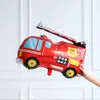 Andra evenemangsfestleveranser 130st Fire Truck Balloon Garland Arch Kit Red Orange Latex Balloons Boy Birthday Party Decorations Brandmoder Party Decor Supplies 231215