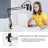 Microfones BM800 Pro Microphone Mixer Audio DJ Condenser Sound Card Live Broadcast Mic Stand USB Bluetooth Recording Professional Game V8