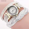 Montres Femme Femmes Mode Long Bracelet En Cuir Montre Dames Casual Strass Robe Montre Femme lBracelet Montre-Bracelet Relogio Feminino ClockL231216