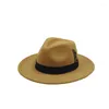 Bérets 7cm large bord Fedora coeur de pêche chapeau haut-de-forme hommes plume sangle messieurs Panama Jazz affaires en gros Sombrero