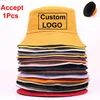 Sombreros de ala ancha Sombreros de cubo Diseño personalizado Sombrero de cubo de doble cara Tamaño grande Mujeres Hombres Sombreros de pesca de verano Pescadores casuales C Brim K Bucket GorrasL231216