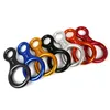 Carabiners klättrar karabin 8Shape rigging Descender Aluminium Figure Device Abseiling 35kn åtta ring nedåt utrustning 231215