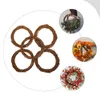Декоративные цветы из натурального ротанга, кольцо, венок, рамка, круг, ветка, ветка, цветочный DIY, вечеринка
