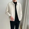 Vestes pour hommes Printemps et Automne Casual Veste à revers abricot Version coréenne ample de la tendance Manteau à silhouette courte Top Hommes