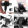 Bilhållare Telefon för i Air Vent Mount Stand No Magnetic Mobile Smartphone Cell Support Drop Delivery Mobiles Motorcyklar Electronics DHM2P