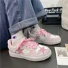 Klädskor y2k trendig 2023 stjärna sneaker s rosa platt flickor yK2 modedesigner sport kvinnlig hiphop grunge 231216