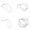 Charmarmband Y51E Elegant halsband för speciella tillfällen Bowknot Star Bead Armband Armband