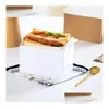 Emballage cadeau Emballage cadeau alimentaire Hamburger Wrap Boîte à l'huile Gâteau Sandwich Boulangerie Pain Petit-déjeuner Papier d'emballage pour la fête de mariage Drop DHE8J