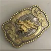 Gümüş Altın Ride Bull Kovboy Kemer Tokası Erkekler için Hebillas Cinturon Jeans Kemer Kafası Fit 4cm genişliğinde Kemerler255h