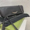 Borse Swing Your Wings Zadig Voltaire Borsa a mano da donna Borsa a tracolla firmata Borsa da uomo Pochette in vera pelle con catena ad ala Denim Mini