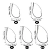 Fishing Hooks 30pcs Weedless Fishing Hooks Barbed for Worm Baits Carolina Rig Wacky Rig Drop S Rig Neko Rig Lure Bass Wide Gap 231216