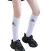 Socks & Hosiery Designer ins small X letter cross hook calf plastic high tube socks JK big long legs are thin, breathable and fashionable KQAB