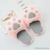 Slipper Fuzzy Plush Slippers Cats Pad Cartoon Animal Pink Grey Bear P Black Girls Anti-slip Indoor Floor Shoes Kids Girls Xmas Gift R231216