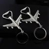 Keychains Aircraft Bottle Opener Key Chain Portable 4 In 1 Ring Keyring Keychain Metal Beer Bar Tool Claw Gift 218