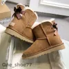 Дизайнерские сапоги Мини-ботинки на платформе Меховые тапочки Австралия Классическая детская обувь из овчины Зимние сапоги