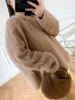 Toteme women alpaca plush crewneck wool sweater Women's Sweaters