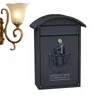 Garden Decorations Metal Wall Mailbox Weather Resistant mailbox outdoor Mounted Security post box with Key Lock Farmhouse Post Decor 231216