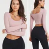 Completo da yoga Cloud Hide Reggiseno sportivo taglie forti Fitness XXL Camicetta a maniche lunghe da allenamento per donna Top corto sexy Camicia da palestra per corsa autunno inverno