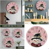 Zegar ścienny świąteczny Snowflake Snowman Clock Dinning Restaurant Cafe Decor okrągły dekoracja domu upuszczenie dostawy ogrodu dhvcc