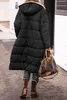 여자 다운 파카 스 여성 겨울 패션 패션 따뜻한 코트 캐주얼 양털 재킷 양모 긴 후드 겉옷 231215