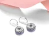 Stud Natural Tanzanite Sterling Silver S925 Women Drop Earring 2.3 Karat äkta ädelsten Klassisk utsökta stil fina smycken