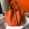 2024 Designer-Tasche Luxurys Handtaschen Picotin Lock Bag Damen Geldbörse Eimertaschen Handgefertigte Handtaschen Klassisches Togo-Rindsleder Retro-Goldqualität