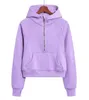 Yoga Hoodie Scuba Winter Yoga Tenue Femmes Sweats à capuche Portez des femmes à glissière Fashion Womens All Zippers Sweatre Sports Sweat-shirt à manches longues