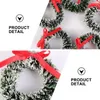 Decorative Flowers Christmas Wreath Bow Garland Po Prop Decor Small Artificiales Para