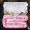 Comforters sets 100% Natural Silk Blanket Summer Jacquard Duvets Thickening Winter Cotton Cover King Queen Twin Full Size Quilt 231215
