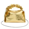 Avondtassen 2023 Luxe Ontwerp Goud Zilverachtige Vrouwen Lederen Handtassen En Portemonnee Mode Crossbody Voor Schouder 231216