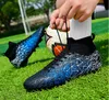 Jovem alta superior tf/ag esportes ao ar livre botas de futebol moda masculina anti deslizamento durável sapatos de futebol calçado de treinamento profissional