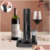 Ouvre-bouteilles Nouveau ouvre-vin quatre pièces cylindre boîte emballage fournitures de cuisine coffret cadeau multifonctionnel en plastique livraison directe électrique maison Dhmbu