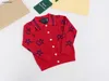 New baby sweater Autumn/Winter Pentagonal jacquard kids cardigan Size 100-150 designer Knitted lapel girl boy Jacket Dec05