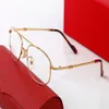 Full frame half men Women Sunglasses Gold Rim Round Eyeglass Master Design Styles Metal Head High Quality Suitable All Kinds Of Fa284l