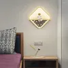 Lampada da parete Lampade a LED quadrate minimaliste Comodini per camera da letto per bambini Secone Luce Arredamento moderno per interni Apparecchio di illuminazione notturna