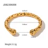 Bracelet Uworld Déclaration contemporaine Bague Asymétrie Contours sensuels ou forme et forme de manchette Ensemble Bijoux imperméables Femmes 2023 231215