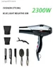 Electric Hair Dryer Salon Pro Hair Dryer Hot Air With Comb 2300w Ionic Black Nozzle Blow 220V Hairdressing Supplies Dryer Anion Styling Tools T231216