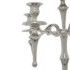 Bougeoirs Bougeoirs traditionnels en aluminium argenté à 5 branches, 16 "l x 33" H, décoration de maison moderne, bougeoirs, décorations 231215