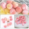 Party Decoration 100 PCS Artificial Fruit Decor Candied Fruits Fake Peach Prop Po Props Toys Miniature Models