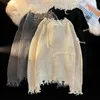 Maglioni da uomo Senso coreano Design avanzato Nicchia Maglieria Foro Autunno Inverno Maglia allentata Maglione per il tempo libero Coppie Abbigliamento Pullover 231216
