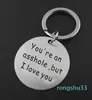 Chain Stainless Steel Keyring Funny Keychain for Boyfriend Husband Valentine's Gifts